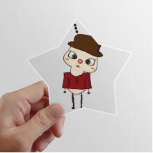 城市地域北京红色糖葫芦悠悠 星星贴纸摩托电脑贴画旅行箱装饰