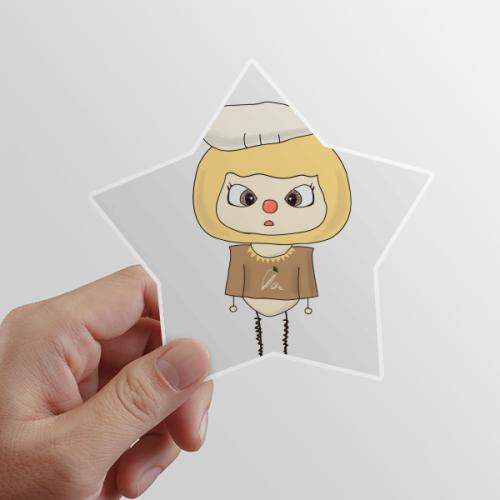  Vegatable Radish White Healthy UU Star Sticker Paster Vinyl Car Tags Decoration Decal