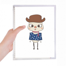 america country flag cowboy flag uu notebook loose  diary refillable journal statiry