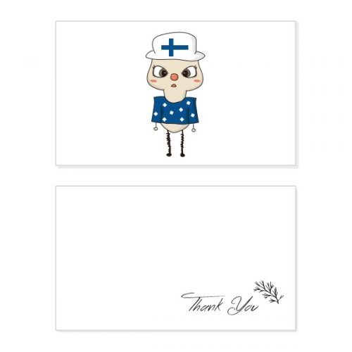 finland country eu lake flag uu thank you card birthday paper greeting wedding appreciation