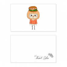 Food Hamburger Bread Vegetable Jam Fat UU Thank You Card Birthday Paper Greeting Wedding Appreciation Food Hamburger Bread Vegetable Jam Fat UU Thank You Card Birthday Paper Greeting Wedding Appreciation