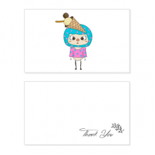 Food Icecream Ice Sweet Summer Cool UU Thank You Card Birthday Paper Greeting Wedding Appreciation Food Icecream Ice Sweet Summer Cool UU Thank You Card Birthday Paper Greeting Wedding Appreciation