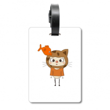 Animal Cat Nature Fish Naughty UU Suitcase Bag Tag Luggage Card Hanging Scutcheon Label Animal Cat Nature Fish Naughty UU Suitcase Bag Tag Luggage Card Hanging Scutcheon Label