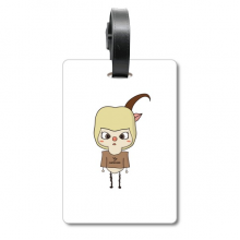 Constellation Luck Tendency Capricorn Pelargonium UU Suitcase Bag Tag Luggage Card Hanging Scutcheon Label