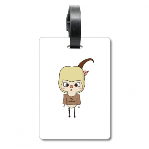 Constellation Luck Tendency Capricorn Pelargonium UU Suitcase Bag Tag Luggage Card Hanging Scutcheon Label