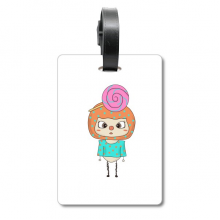 食物糖果甜的零食小孩悠悠 旅行箱包标签旅行者识别标牌