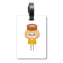food  china delicious festival uu suitcase bag tag luggage card hanging scutcheon label