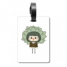 Succulent Green Sunshine Beauty UU Suitcase Bag Tag Luggage Card Hanging Scutcheon Label Succulent Green Sunshine Beauty UU Suitcase Bag Tag Luggage Card Hanging Scutcheon Label