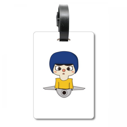 Traffic Tool Plane Sky Cloud Fly Fast UU Suitcase Bag Tag Luggage Card Hanging Scutcheon Label