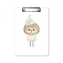  Vegetable Garlic White Hot Smell Eat UU Clipboard Hard Folder Holder Writing Pad Backing Plate