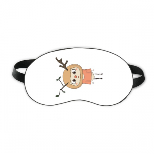 Animal Deer Nature Leave Brown UU Sleep Eye Shield Soft Night Blindfold Shade Cover