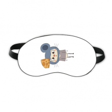 Animal Mouse Nature Gray Cheese UU Sleep Eye Shield Soft Night Blindfold Shade Cover