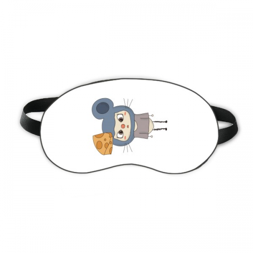 Animal Mouse Nature Gray Cheese UU Sleep Eye Shield Soft Night Blindfold Shade Cover