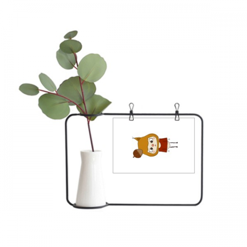 动物松鼠大自然松树松子悠悠 金属相框陶瓷花瓶装饰