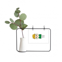 brazil portuguese flag pluu metal picture frame cerac vase  decor