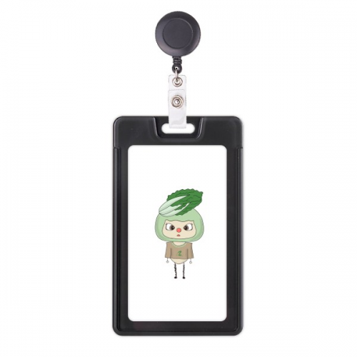  Vegetable Cabbage Leave Healthy UU Retractable Reel Exhibition Card Sleeve Protective Case
