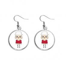 波兰国家欧洲国旗悠悠 耳坠银色耳环吊坠首饰女士