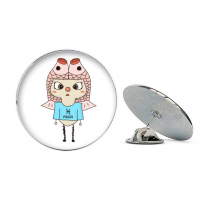 Constellation Luck Tendency Pisces Jupiter UU Round Metal Tack Hat Pin Brooch