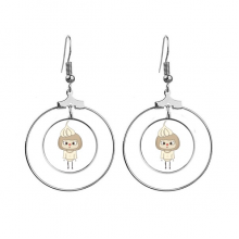  vegetable garlic white hot smell eat uu ears dangle hoop jewelry drop 