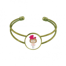  Blossom Pink Winter Snow Beauty UU Bracelet Bangle Retro Open Cuff Jewelry