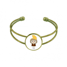  ginkgo en yellow leave autumn uu bracelet bangle retro open cuff jewelry