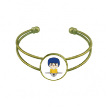 交通工具飞行员蓝天飞机悠悠 复古手镯手环袖口手饰