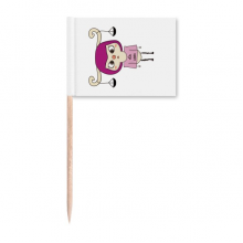 星座运势天秤座天平悠悠 牙签标旗木签插牌装饰