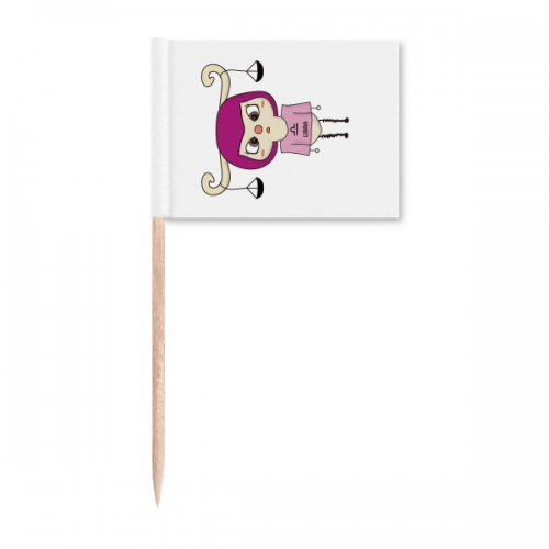 星座运势天秤座天平悠悠 牙签标旗木签插牌装饰