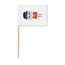 法国家欧洲巴黎国旗悠悠 牙签标旗木签插牌装饰