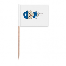 希腊国家欧洲文化国旗悠悠 牙签标旗木签插牌装饰