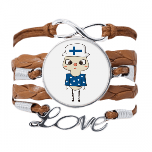 finland country eu lake flag uu bracelet love chain  ornament wristband