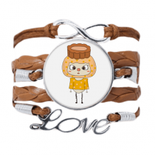 食物月饼中国月亮节日悠悠 Love手链皮革饰品