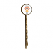 Food Egg Delicious White Yellow Healthy UU Retro Metal Hair Bobby Pin Headwear