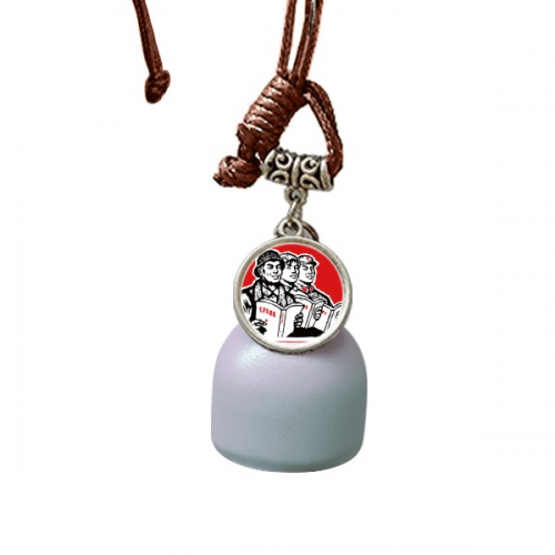 Worker Soldier Star Book Red Dream Catcher Wind Chime Car Hanging Bell