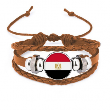 egypt national flag afcountry bracelet wristband leather jewelry ornament
