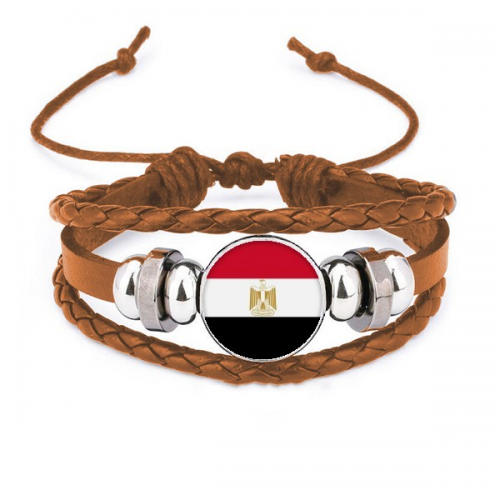 egypt national flag afcountry bracelet wristband leather jewelry ornament