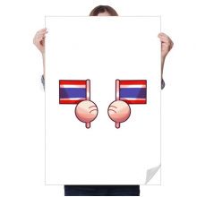 Thailand Flag Asia Sticker Decoration Poster Playbill Wallpaper Window Decal