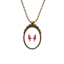 germany schweinshaxe food antique necklvintage bead pendant keychain