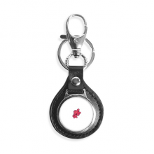 korea hibiscus flowers botany key link chain  keyholder finder hook metal