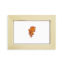 泰国金链花植物 实木摆台相框原木质家居装饰画框6寸