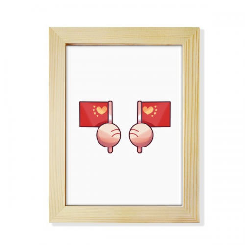 China Flag Red Asia Desktop Adorn Photo Frame Display Art Painting Wooden China Flag Red Asia Desktop Adorn Photo Frame Display Art Painting Wooden