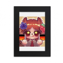 Squirrel Germany Flag Cornflower Desktop Photo Frame Picture Display Art Painting Exhibit