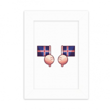 Iceland Flag Island Country Desktop Photo Frame Picture Display Decoration Art Painting