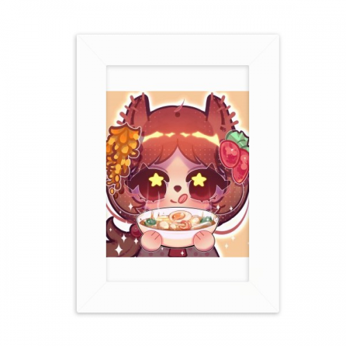 Squirrel Thailand Shrimp Soup Desktop Photo Frame Picture Display Decoration Art Painting