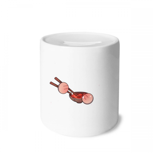 韩国泡菜食物 陶瓷存钱罐白色硬币储蓄盒礼物 韩国泡菜食物 陶瓷存钱罐白色硬币储蓄盒礼物