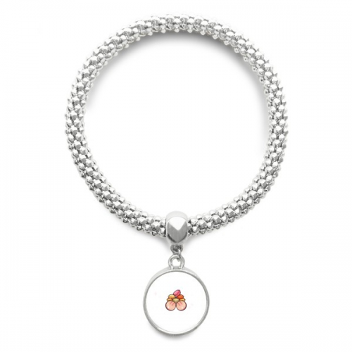 法国马卡龙食物 银色圆形金属吊坠手链饰品首饰礼品礼物 法国马卡龙食物 银色圆形金属吊坠手链饰品首饰礼品礼物