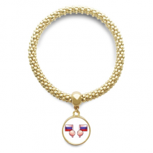 russian federation flag en chain bracelet pendant jewelry hand ornament