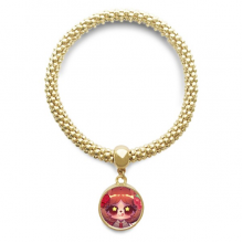 squirrel red rose wave point en chain bracelet pendant jewelry hand ornament