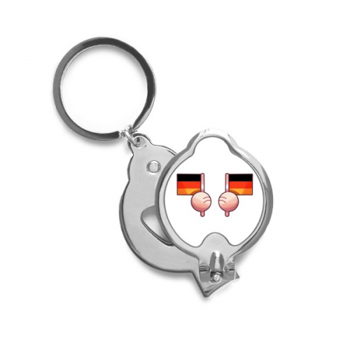 德国旗欧洲 大圆指甲刀指甲剪钥匙链开瓶器