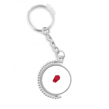 america red rose botany rotatable keyholder  disc accessories chain clip